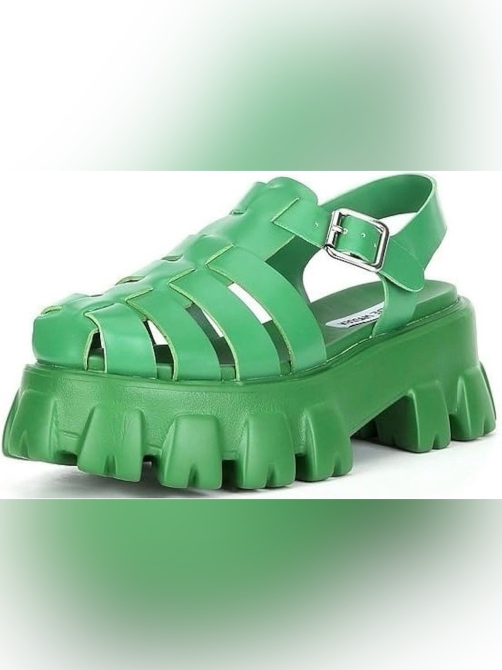 Steve Madden Echo Green Platform Fisherman Sandals Size 11